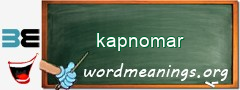 WordMeaning blackboard for kapnomar